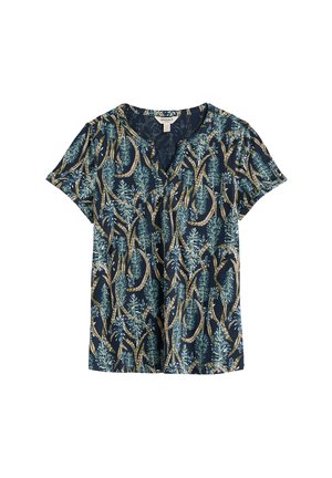 Seasalt Cornwall, SEASALT CORNWALL S/S WATERFLOW TOP - T-shirt imprimé - red hot poker maritime