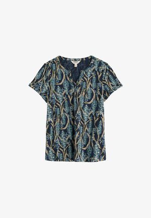 Seasalt Cornwall, SEASALT CORNWALL S/S WATERFLOW TOP - T-shirt imprimé - red hot poker maritime