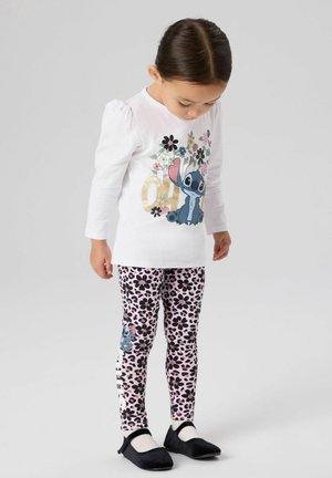Name it, NMFJINA STITCH LS TOP BOX NOOS WDI - Maglietta a manica lunga - bright white