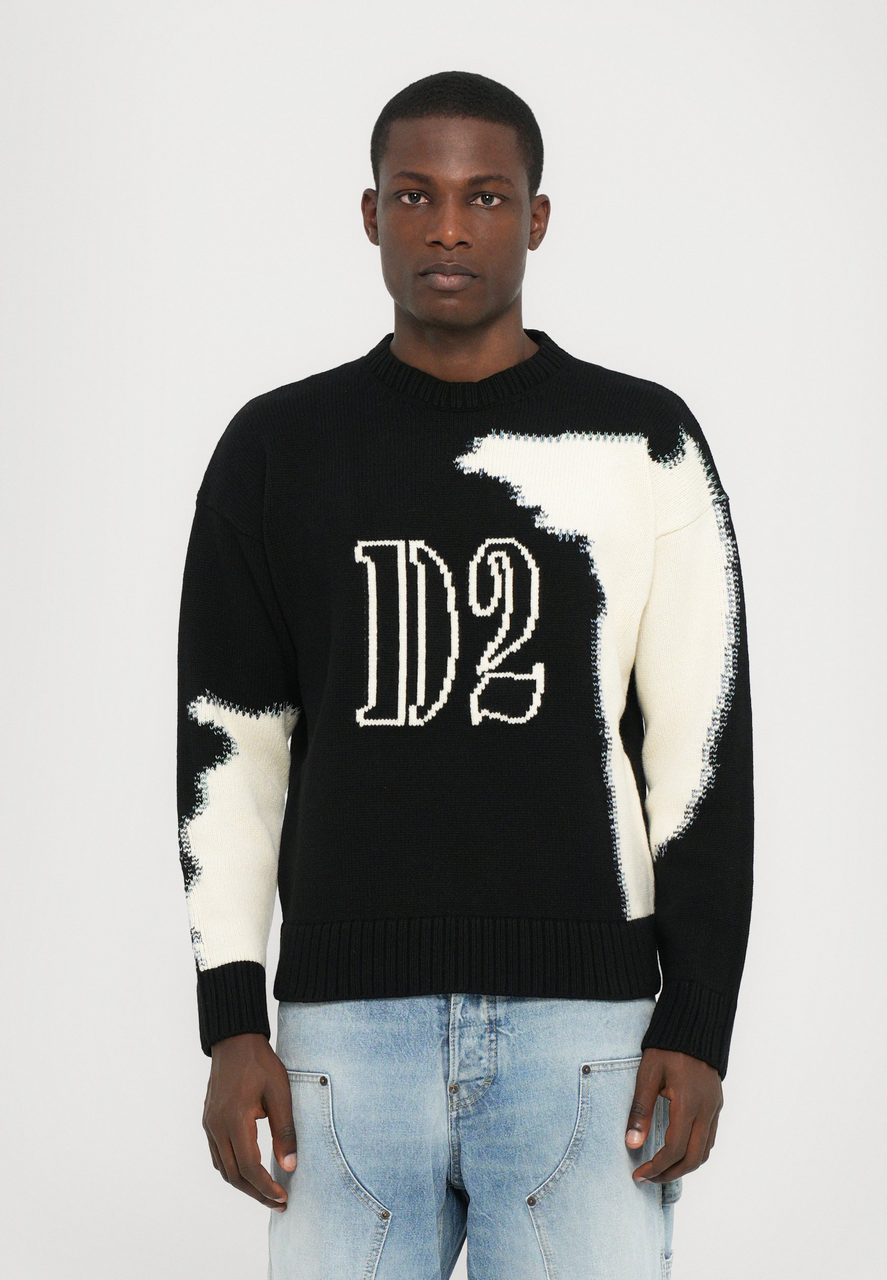 Dsquared2 Jumper - black/white/black - Zalando.co.uk