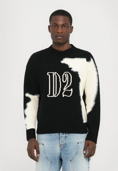 Dsquared2 Striktrøje - black/white