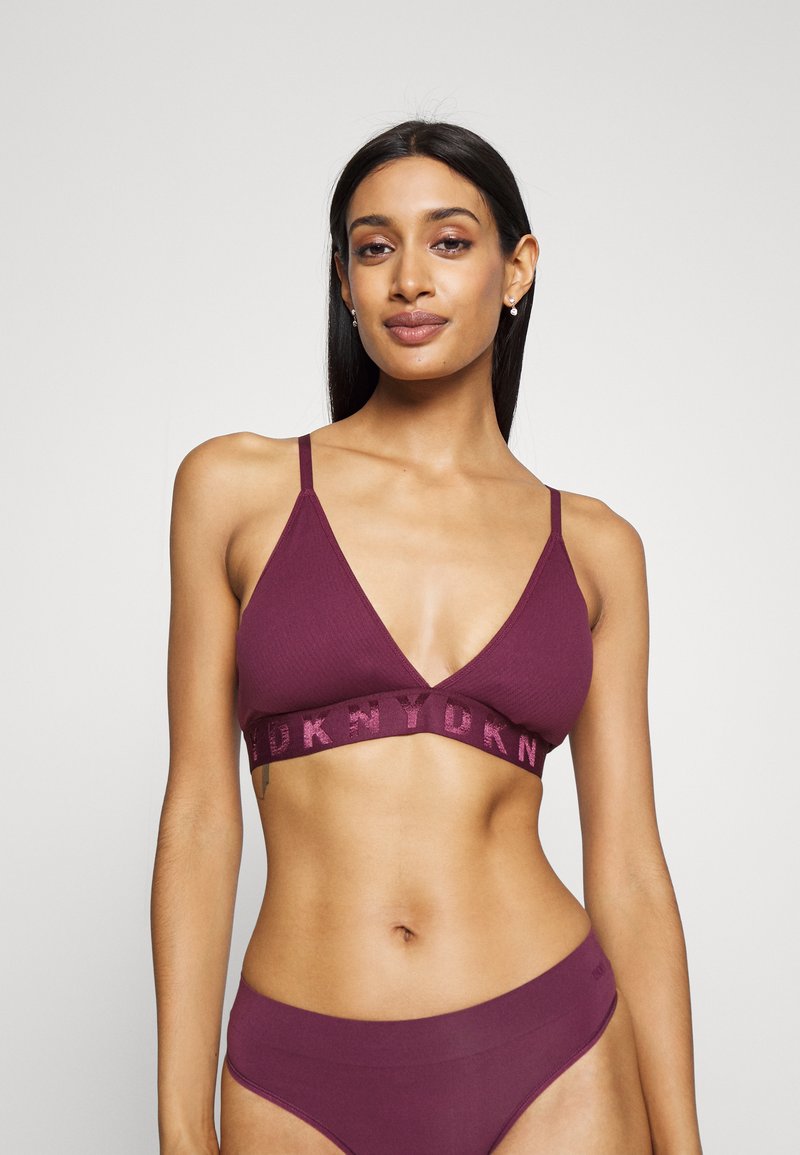DKNY Intimates SEAMLESS LITEWEAR BRALETTE - Sutiã triangular - grape wine
