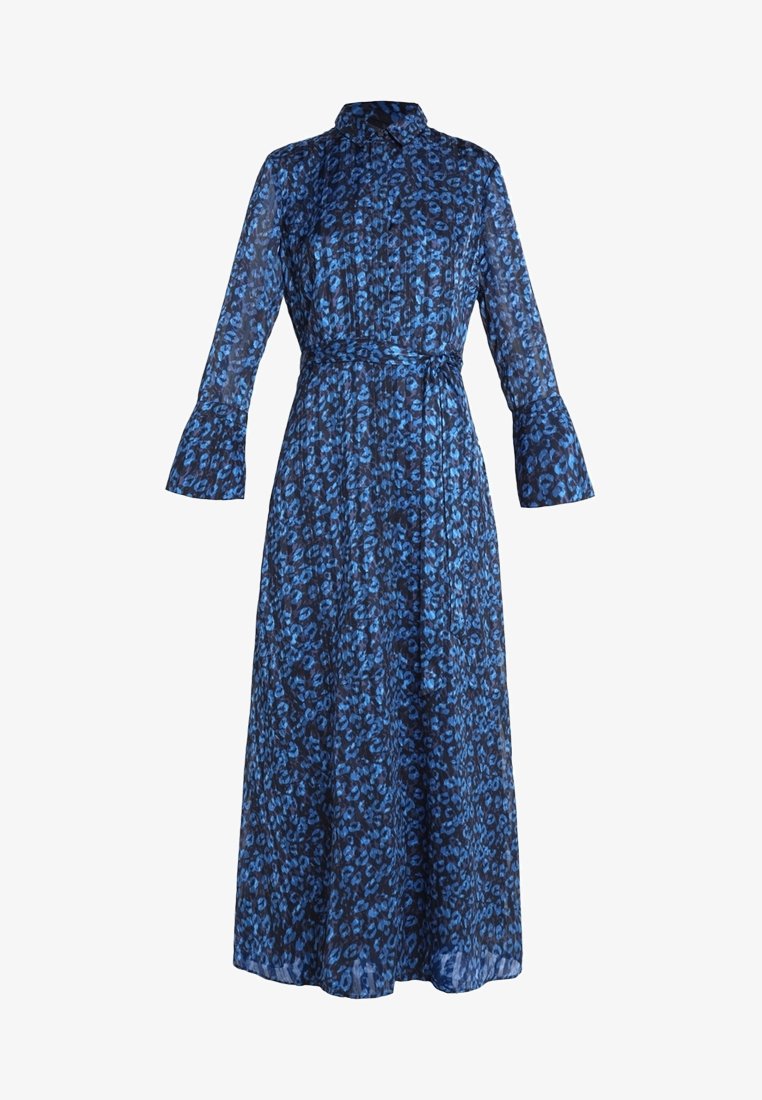 banana republic blue maxi dress Twisted Shoulder Poplin Maxi Dress