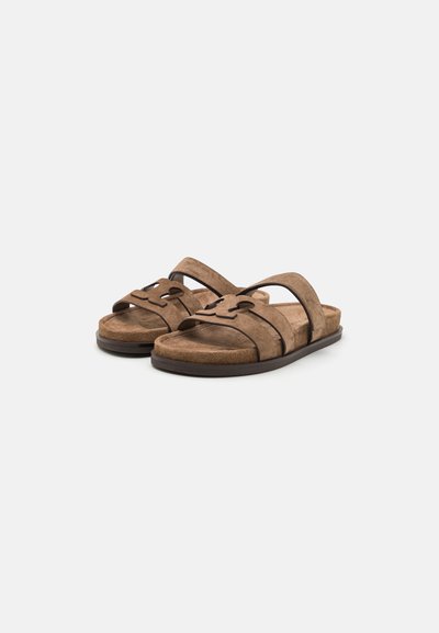Tory Burch SLIDE - Slip-on sandaler - river rock