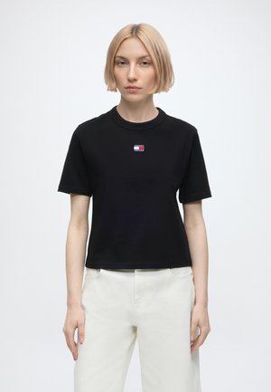 Tommy Jeans, BADGE TEE - T-shirt basique - black=