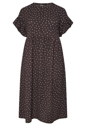 Yours Clothing, PLUS SIZE MIDI DRESSES - Hverdagskjole - chocolate
