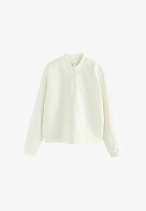 Next BACK GRAPHIC PRINT POPPER NECKLINE LONG SLEEVE - Collegepaita - ecru/red/blue