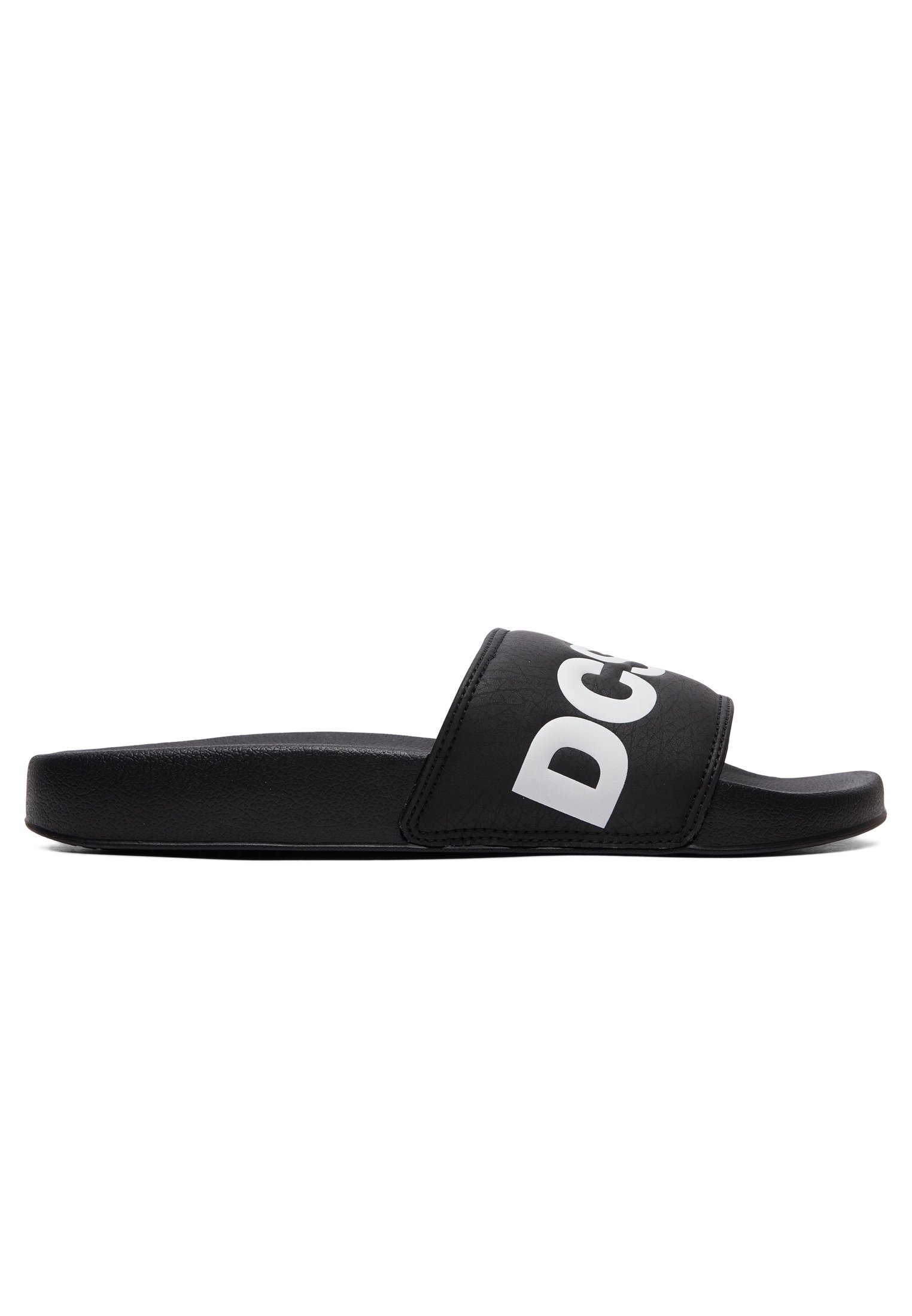 DC Shoes SLIDE - Chanclas de baño - black/white/negro - Zalando.es