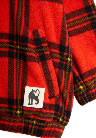 Mini Rodini CHECK JACKET UNISEX - Flīsa jaka - red