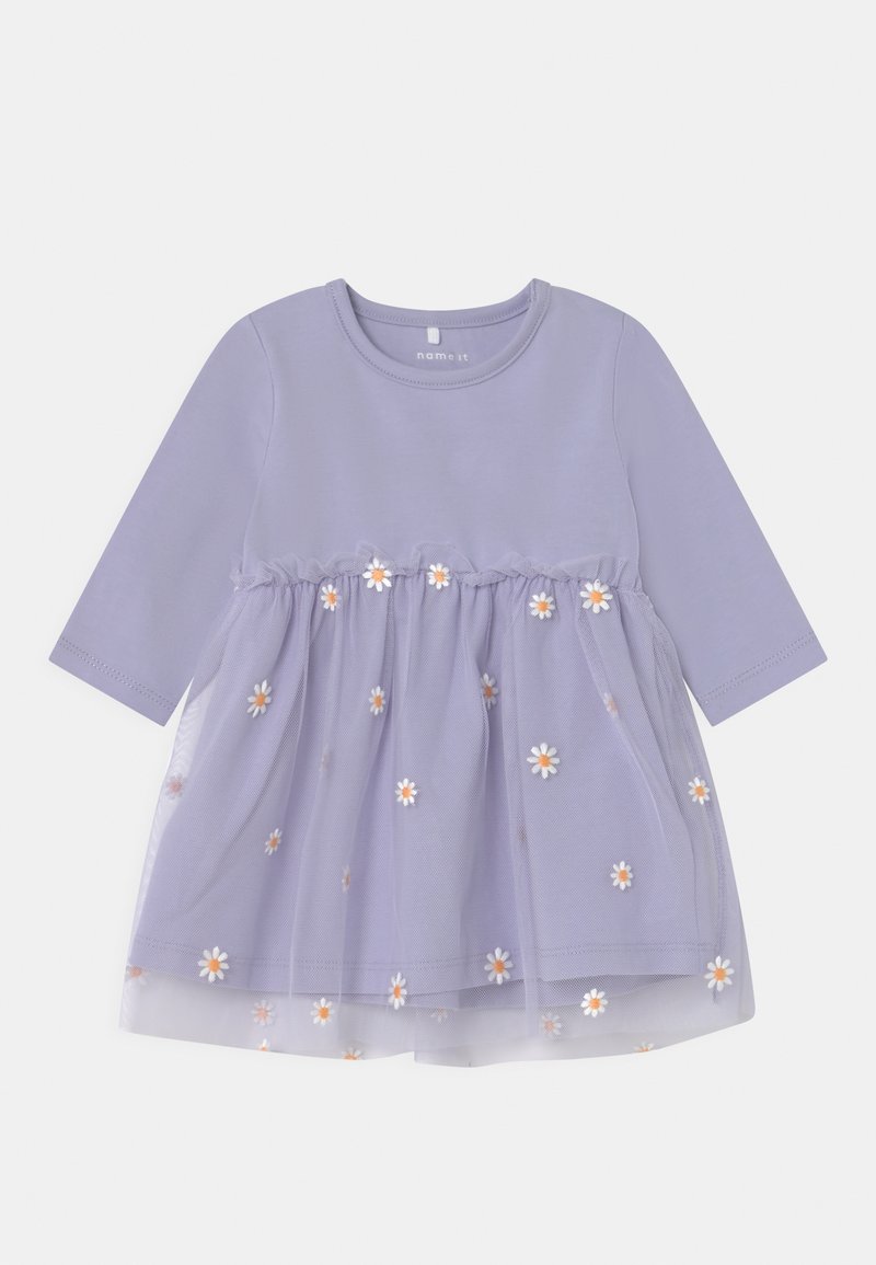 Molo BABY CAREL DRESS - Jerseykleid - mottled light pink/rosa meliert
