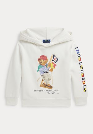 Polo Ralph Lauren, POLO BEAR HOODIE 2-6Y - Hættetrøje - bear deckwash white