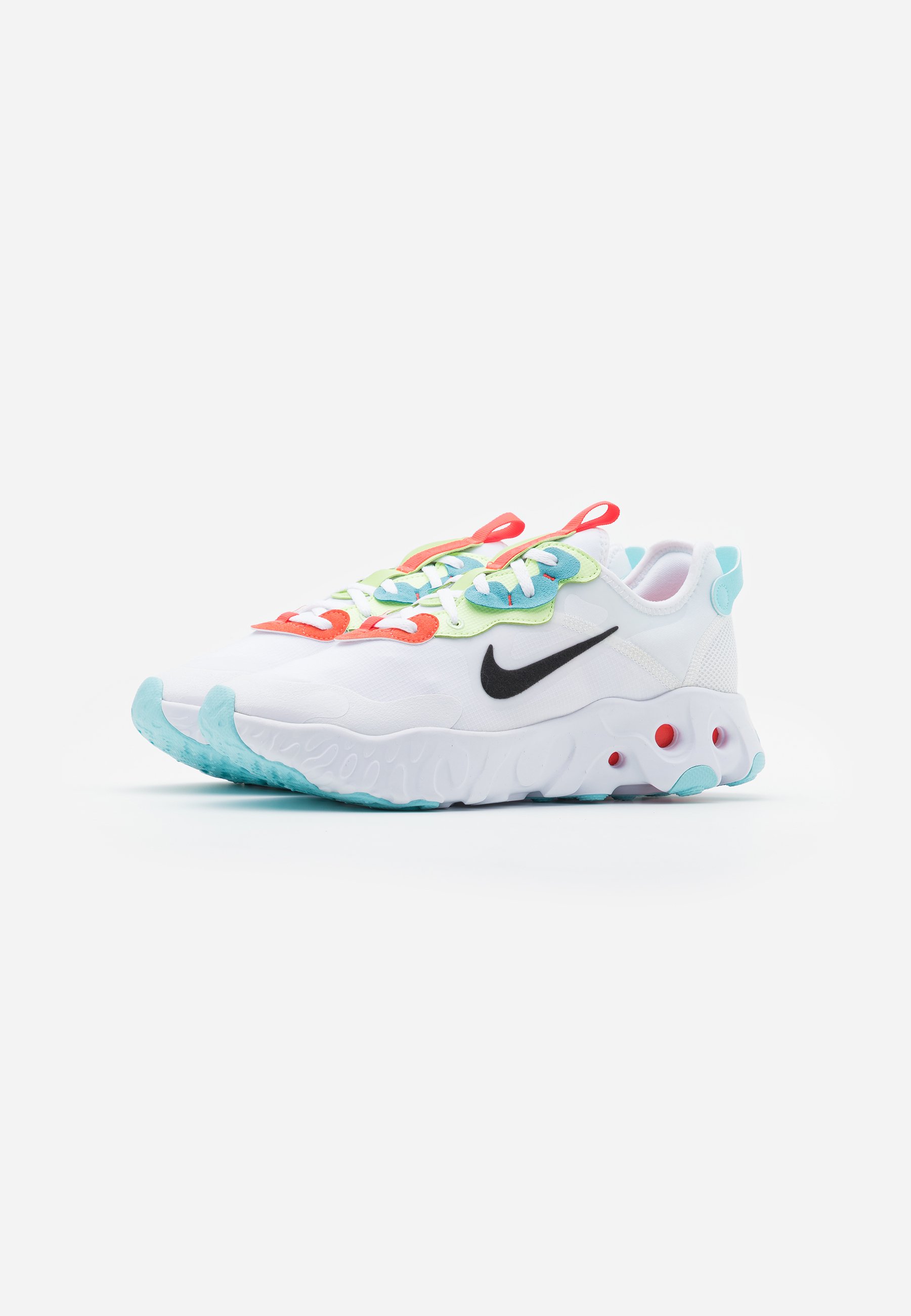 Nike Sportswear REACT ART3MIS - Zapatillas - white/black/bright  crimson/barely volt/glacier ice/blanco - Zalando.es