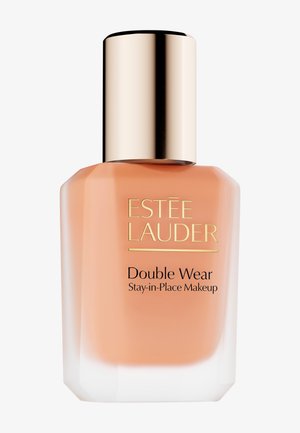 Estée Lauder Double Wear Stay-in-Place vloeibare foundation in een matglazen fles met gouden dop, beige tint.