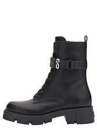 MADOX - Enkellaarsjes met plateauzool - black