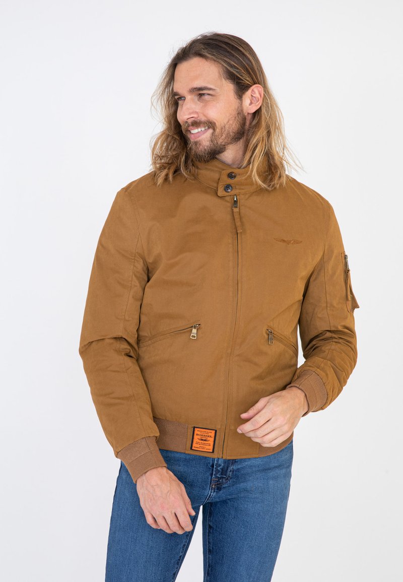 Bombers Übergangsjacke - camel