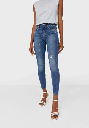 Stradivarius Vaqueros pitillo - blue