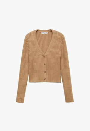 Mango V-NECK - Vesta na kopčanje - brown