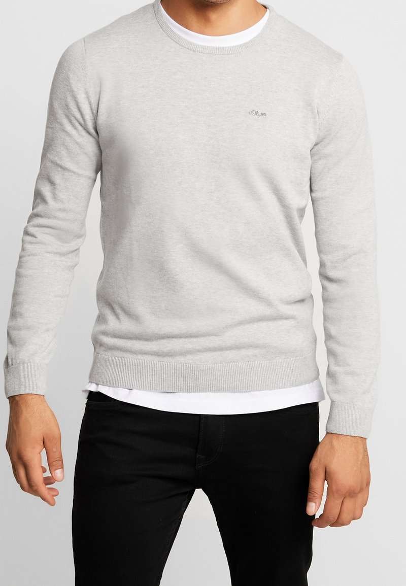 s.Oliver Strickpullover - light grey