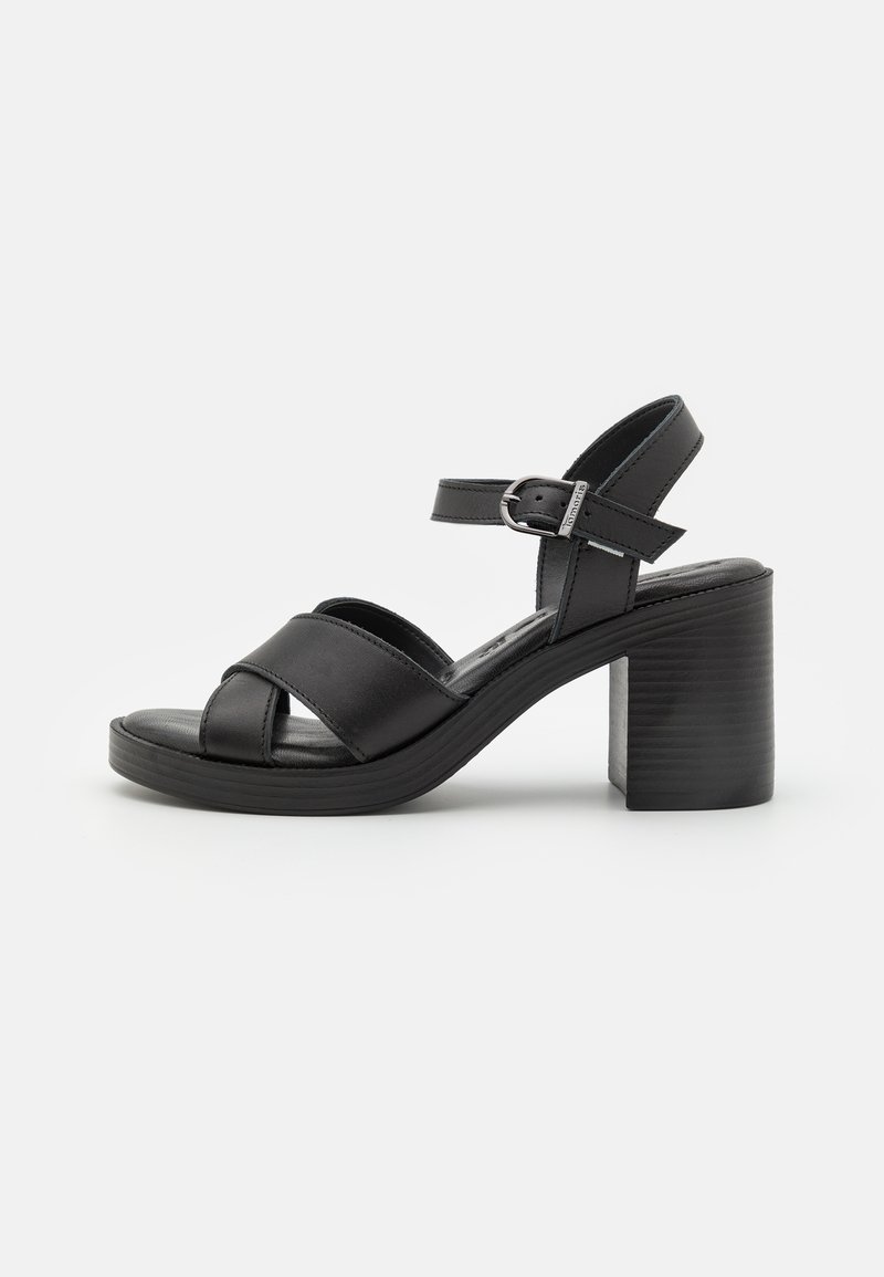 Tamaris Sandali con plateau - black
