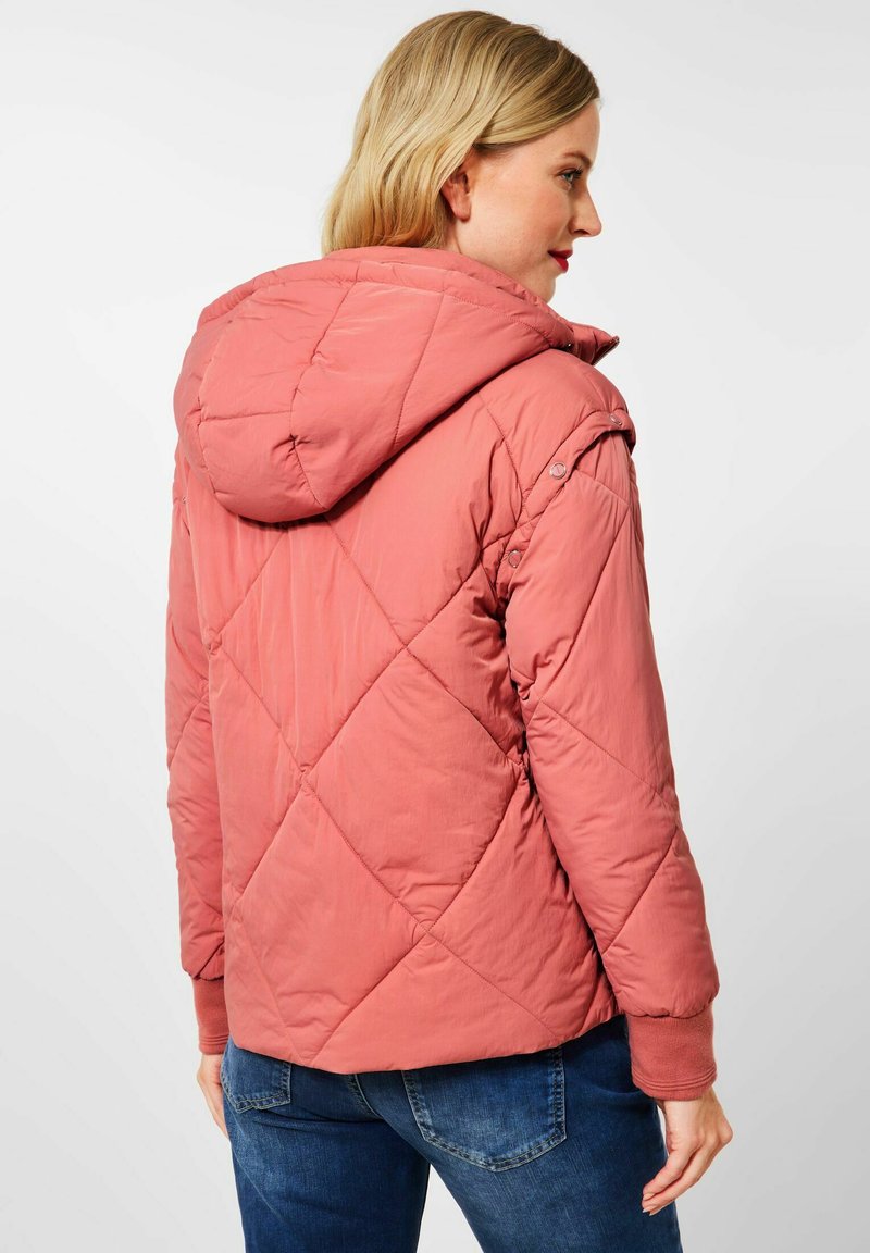 hood only steppjacke pink