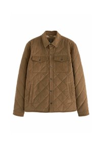 BORG LINED DIAMOND QUILT  - Lahka jakna - tan brown