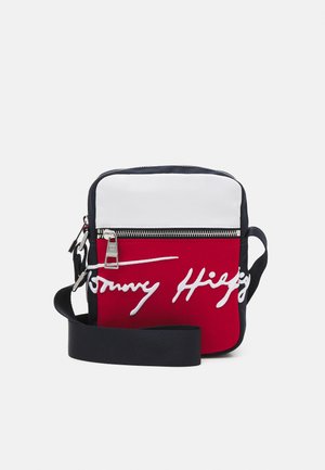 SIGNATURE MINI REPORTER UNISEX - Across body bag - blue