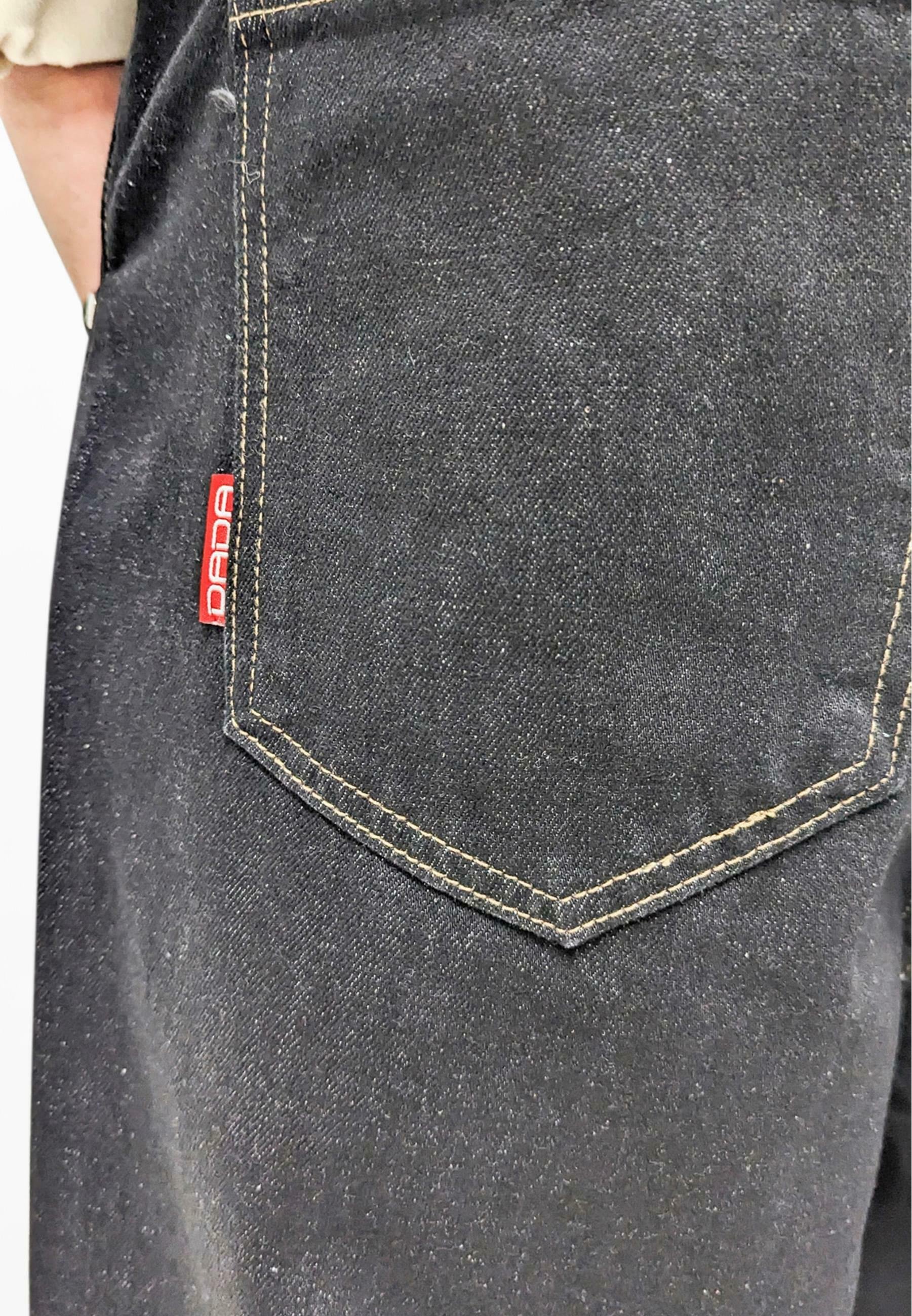 DADA SUPREME BIG LETTERS EMROIDERY BAGGY - Relaxed fit jeans - raw