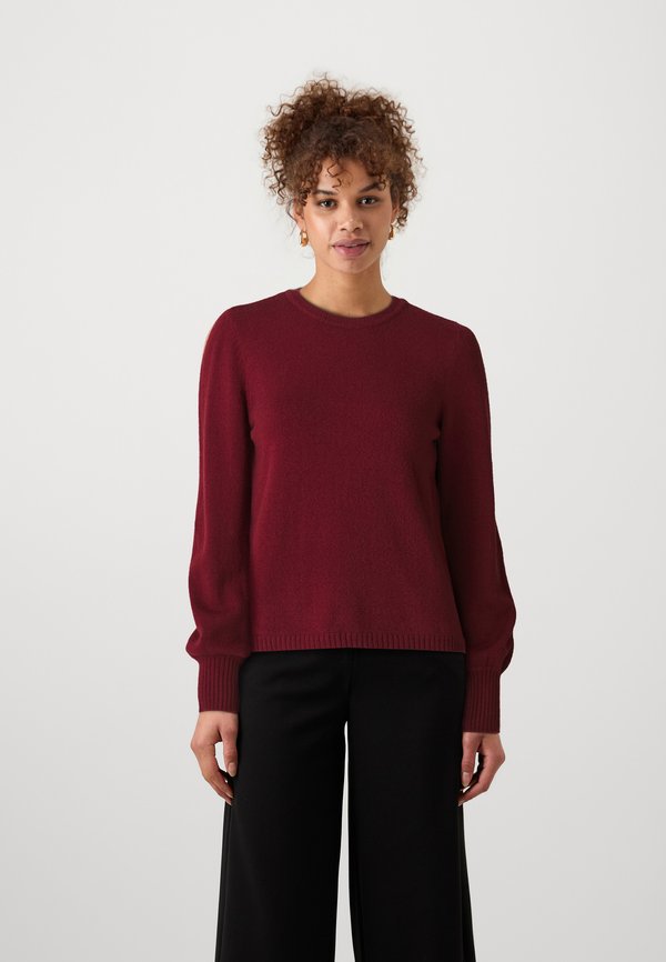 ONLLEVA BALLOON - Strickpullover - cabernet melange