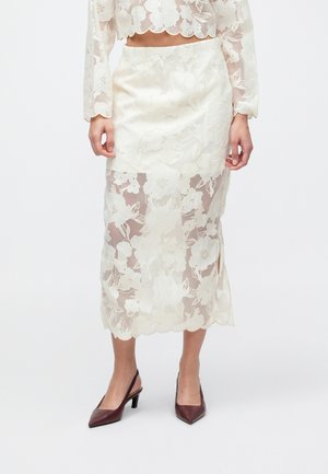 ANABELLE MIDI SKIRT - Maxirock - vanilla