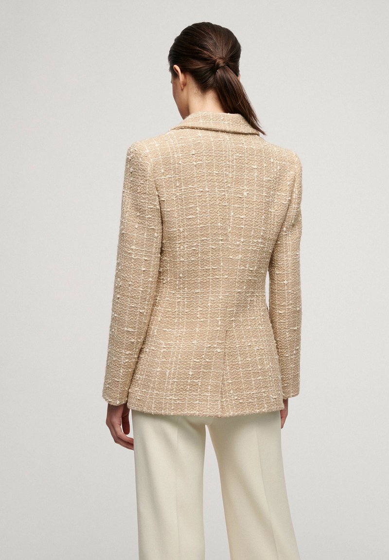 Blazer Femme Luisa Spagnoli En Laine Oversize Vintage - Taille XS, Rouge, Occasion Bon état