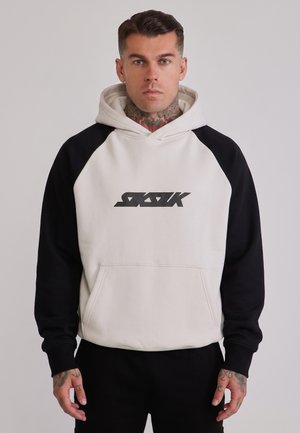 SIKSILK GRAPHIC HOODIE . - Felpa con cappuccio - stone,black