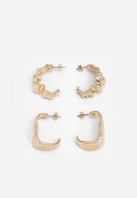 2 PACK - Fülbevalók - shiny gold-coloured