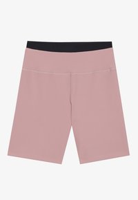 MID RISE CYCLING SHORTS WITH CONTRAST DOUBLE WAISTBAND - Leggings - mauve