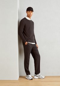 Lindbergh FORMAL PANT - Pantalones - black melange