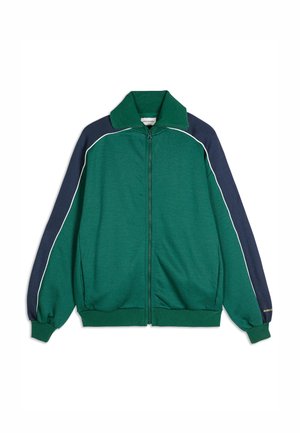 Mikina so zipsom - dark green