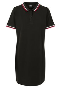 Urban Classics - LADIES POLO DRESS - Jurk - black Miniatuurafbeelding 1