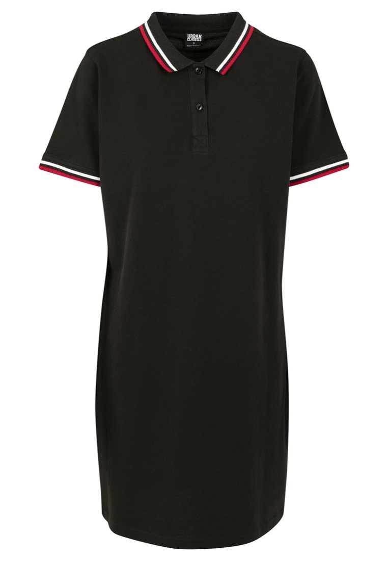 Urban Classics - LADIES POLO DRESS - Day dress - black, Enlarge