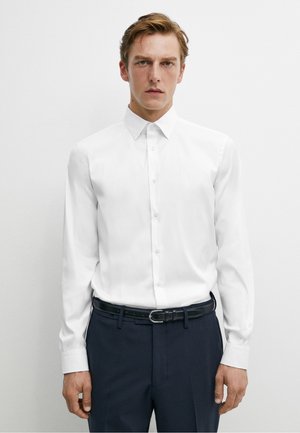 Massimo Dutti, SLIM FIT STRETCH SHIRT - Zakelijk overhemd - white