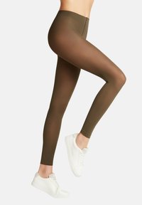 FALKE PURE MATT 50 DENIER SEMI-OPAQUE - Leggings - military
