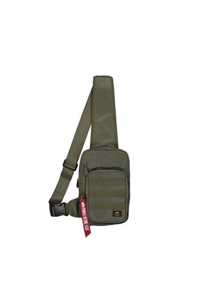 LABEL SLING - Umhängetasche - dark olive