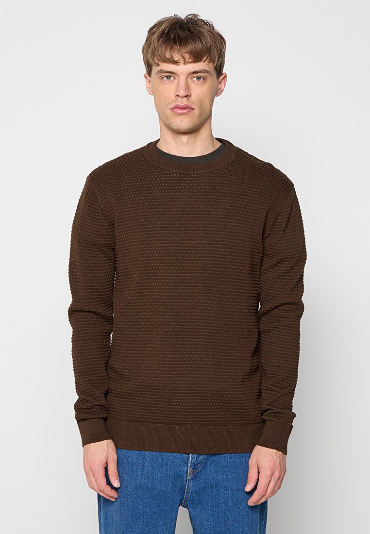 KnowledgeCotton Apparel Trui bruin