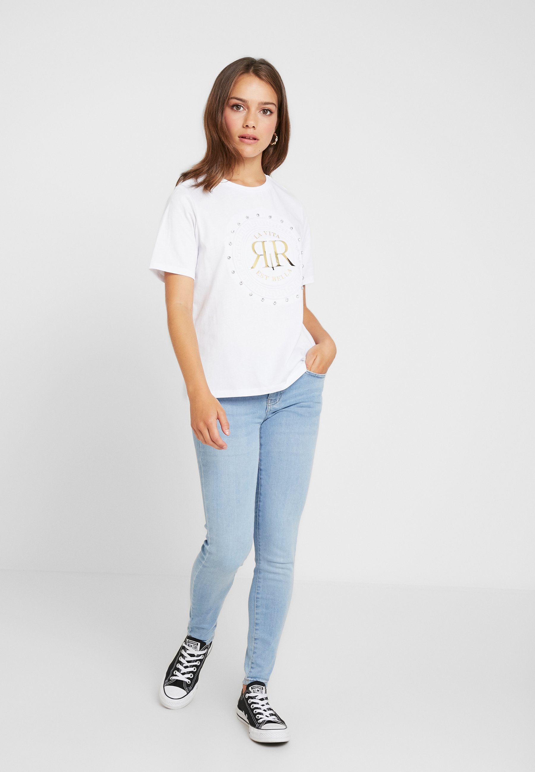 River Island Petite T shirts med print white Zalando.no River Island Petite T-shirts med print - white