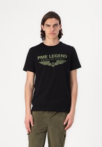 PME Legend - AMERICAN CLASSIC LOGO - Print T-shirt - black Thumbnail Image 1