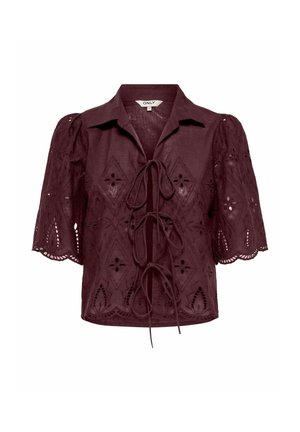 ONLY, TOP ONLFRANI TOP - Skjortebluse - decadent chocolate