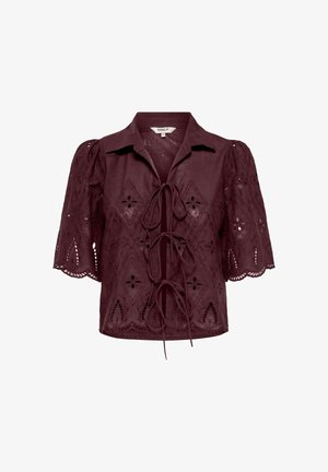 ONLY, TOP ONLFRANI TOP - Skjortebluse - decadent chocolate