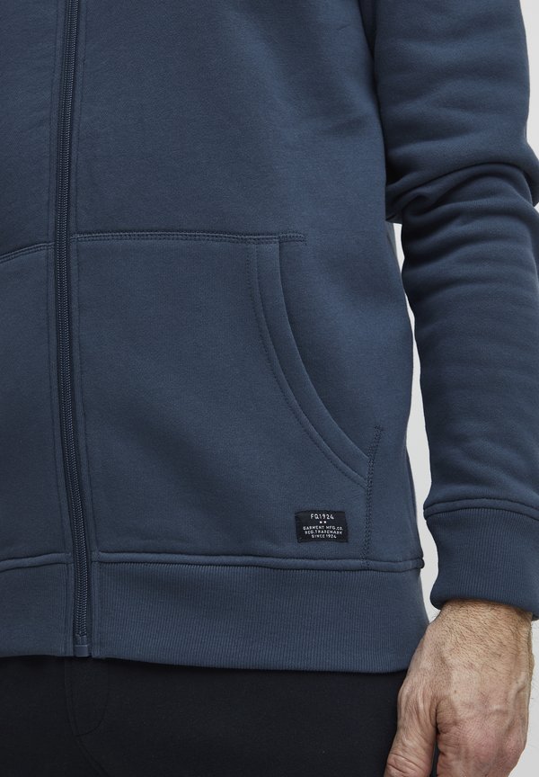 FQBIRGER - Zip-up sweatshirt - dark denim4