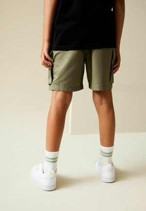 Next, REGULAR FIT - ELASTICATED WAIST SHORTS - Cargo trousers - khaki green
