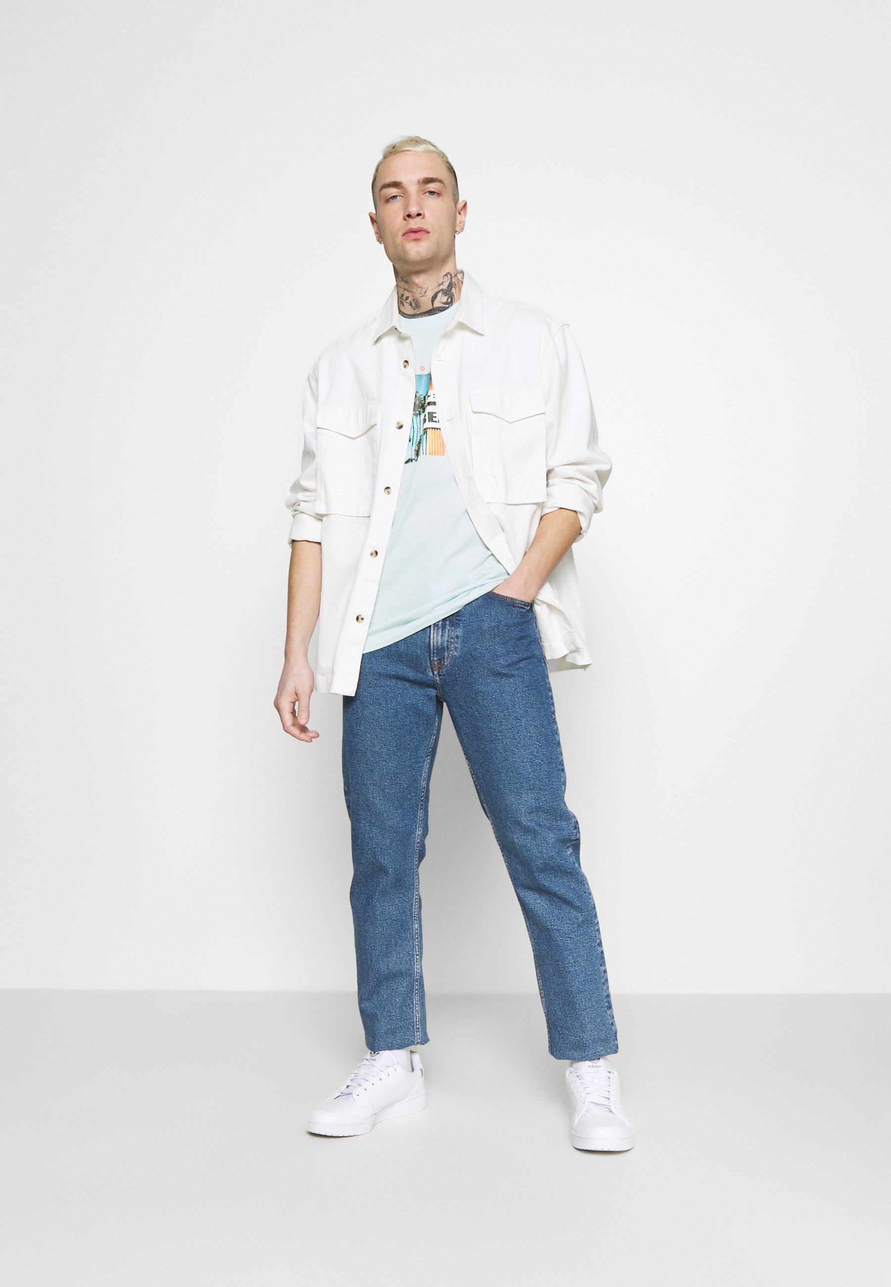 Shine Original PHOTO TEE - T-shirt con stampa - pastel blue/turchese -  Zalando.it