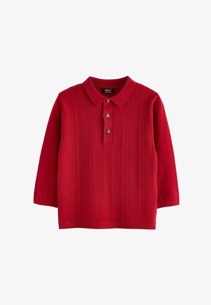 Next CABLE- REGULAR FIT - Hosszú ujjú felső - red