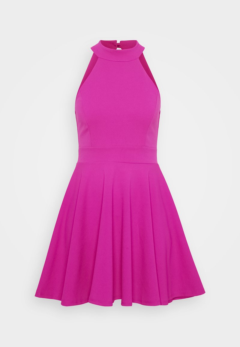 WAL G PETITE RUBY HALTER NECK SKATER - Jersey dress - very berry/lilac - Zalando.ie WAL G PETITE RUBY HALTER NECK SKATER - Jersey dress - very berry/lilac - Zalando.ie